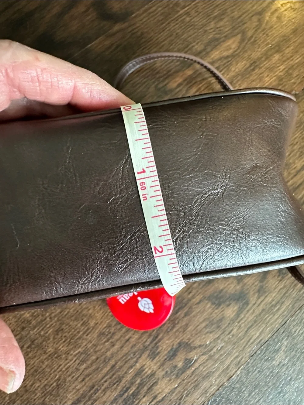 Brandy Melville Brown Leatherette Crossbody Bag